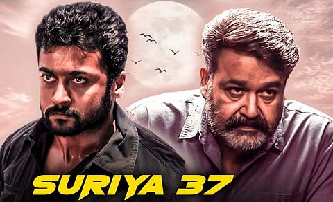 Mohanlal joins the sets of Suriya 37