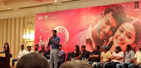 South Indian film industry comes together to launch the audio of Vishal&#39;s 25th film, Sandakozhi 2