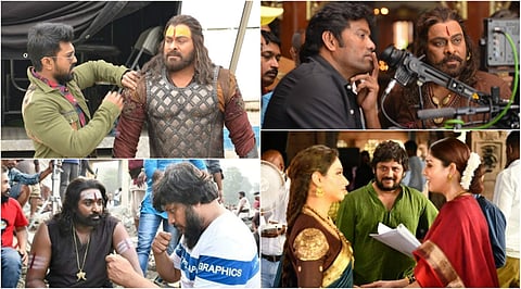 Here are some special working stills from the sets of the ambitious historical drama.