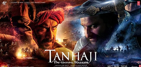 Tanaji: The Unsung Warrior poster out: Ajay Devgn, Saif Ali Khan cross swords in historical epic