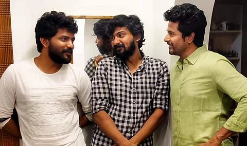 Kavin with Dharshan and Sivakarthikeyan