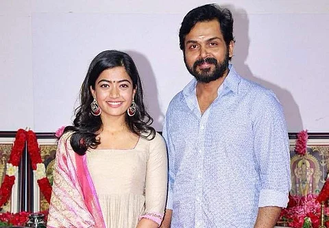 Karthi-Rashmika film launched 