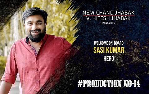 Sasikumar to play a suspended urban cop in debutant Jiyen Krishnakumar's upcoming film?