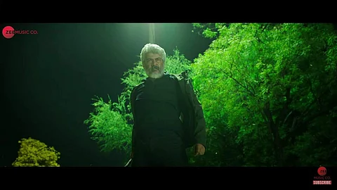 Ajith looks menacing in the only overtly 'mass-y' scene from the trailer