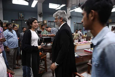 A peek into the sets of Nerkonda Paarvai 