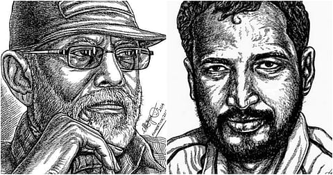 The two persons Na Muthukumar considered as his mentors - his aan thaaigal, as he used to call them - Balu Mahendra, and the poet Arivumathi, symbolize each of his two passions, cinema and literature.