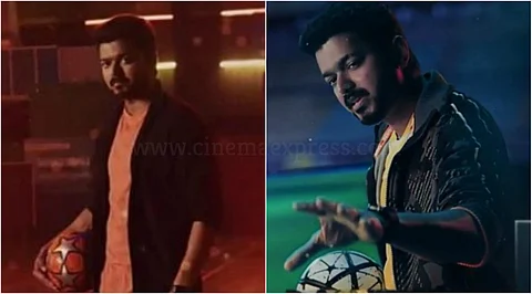 Bigil is a sports drama, with Vijay playing a dual role as the father and a football coach. Also starring Nayanthara , the film features Indhuja, Amritha, and Reba Monica as football players.