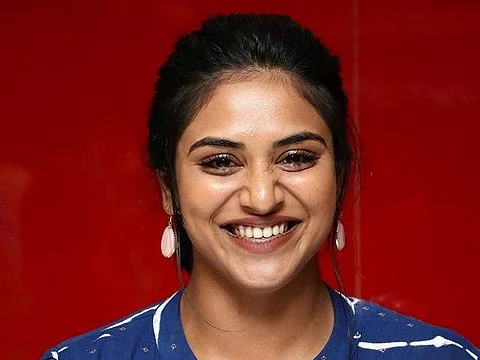 Induja clicked at the premiere of Raatchasi 