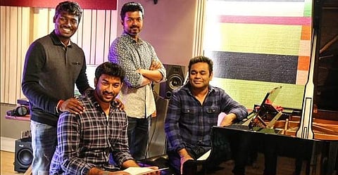 Bigil Update: Vijay sings for AR Rahman's music for the first time 