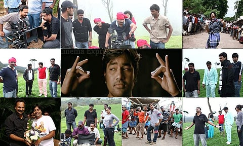 As Tamil cinema's first spoof film completes 10 years, we give you some unseen working stills from its making.