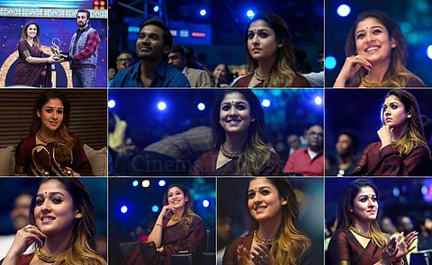 Nayanthara was there at the Zee Awards recently to receive the favourite heroine award for Viswasam and Bigil. Here a few of her snaps from the star-studded event.