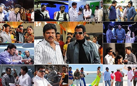 As Rajinikanth's sci-fi film completes 10 years, we give you some special working stills from the film.