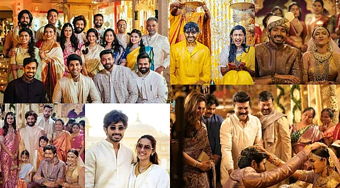 The Niharika Konidela - Chaitanya Jonnalagadda wedding has been the buzz of the town, and here are a few pictures of the couple and the Maha family from the ceremonies