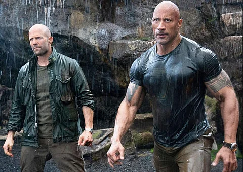 A still from Hobbs & Shaw