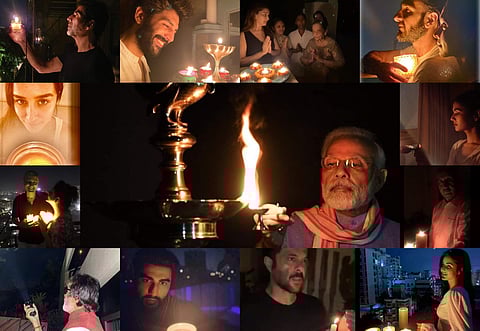 9 Minutes for India: Here are some Bollywood biggies who responded to the PM's clarion call 