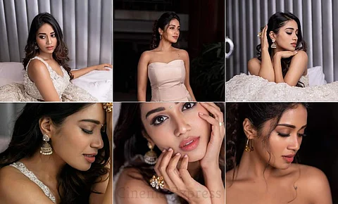 Nivetha, who was last seen in Sanga Thamizhan, is awaiting the release of her films, Pon Manickavel and Party. Here are few of her stills.