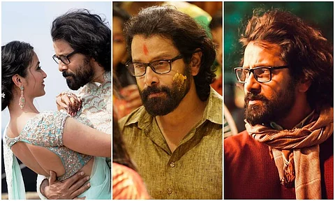 Vikram's upcoming film, Cobra, directed by Ajay Gnanamuthu also stars Srinidhi Shetty and Irfan Pathan, among others. The film has music by AR Rahman. Here are a few photos of the Cobra team