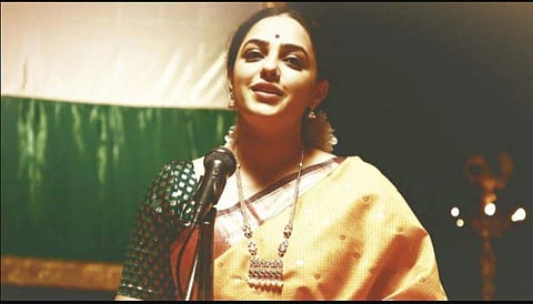 Nithya Menen turns classical singer for Gamanam
