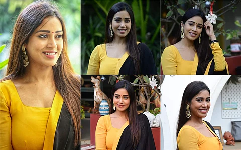 Here are a few stills of Nivetha Pethuraj from the promotions of her upcoming film Red. Directed by Kishore Tirumala and starring Ram Pothineni, Red is slated to release this month for Sankaranthi