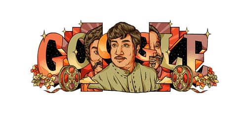 The Google Doodle for Sivaji Ganesan