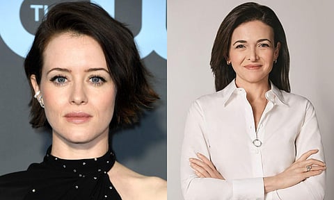 Claire Foy and Sheryl Sandberg
