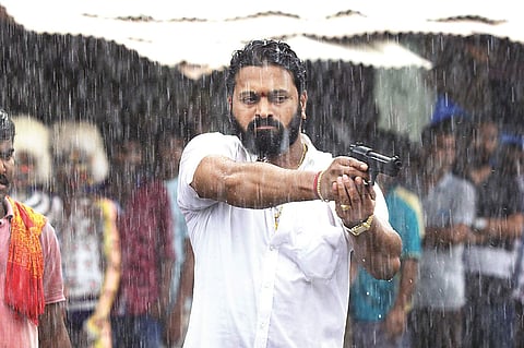 Still of Rishab Shetty from the film