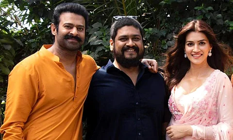 Prabhas, Om Raut and Kriti Sanon