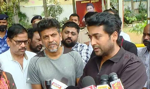 Suriya at Puneeth Rajkumar memorial