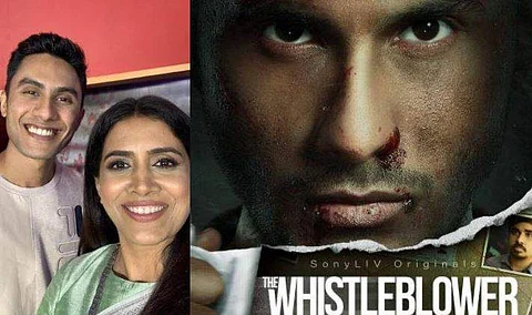 Ritwik Bhowmik,Sonali Kulkarni and The Whistleblower poster