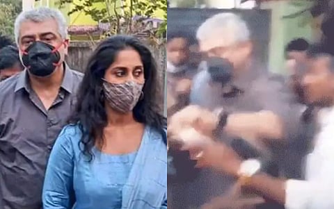 Tamil Nadu Elections 2021: Ajith snatches phone of intruder in polling booth