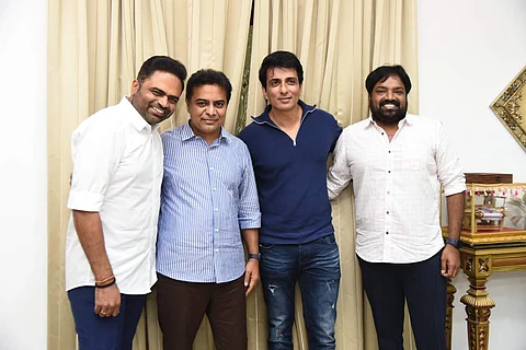 Sonu Sood visits KTR