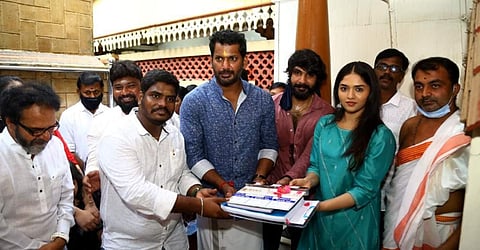 Filming of Vishal's next begins 