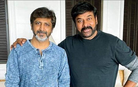 Mohan Raja and Chiranjeevi