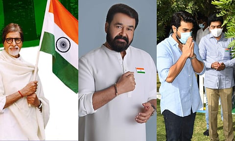 Amitabh Bachchan, Mohanlal, Ram Charan