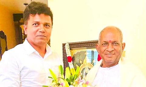 A still of Susi Ganesan and Ilaiyaraaja