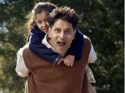 Vikram-Dheivathirumagal     Vikram's Krishna is probably the cutest on-screen dad. He makes sure his innocence is passed on to his daughter and does the ultimate sacrifice for her future.