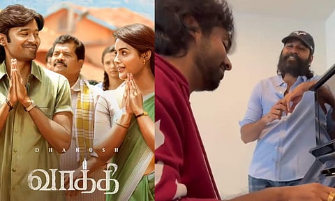 Dhanush shares glimpse of Vaathi first single, Vaa Vaathi