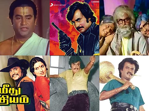 On Superstar Rajinikanth's 72nd birthday, we take you on a trip down memory lane recalling the films where the actor experimented with genres ranging from cowboy film to fantasy.