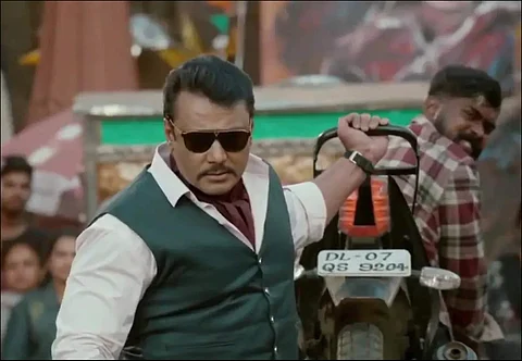 Slipper hurled at actor Darshan during Kranti song launch event