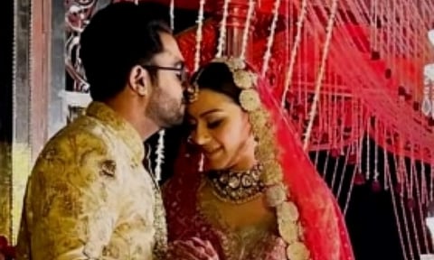 Hansika Motwani and Sohael Khaturiya tie the knot