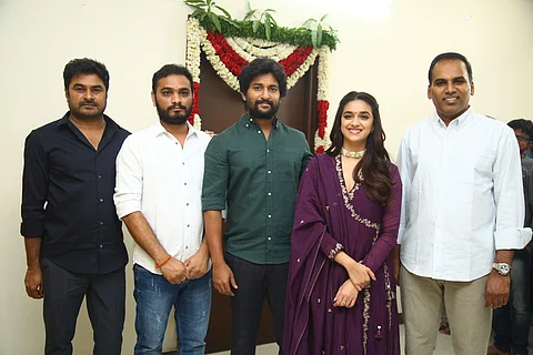 The cast and crew of Dasara