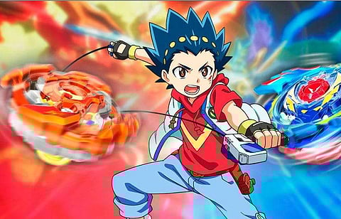 Beyblade live-action film on cards