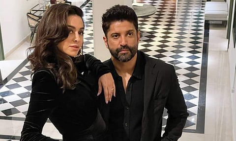 A still of Farhan Akhtar and Shibani Dandekar