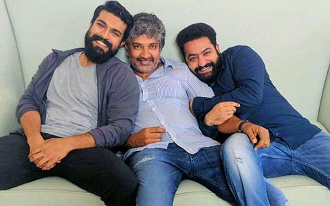 Ram Charan, SS Rajamouli, and Jr NTR