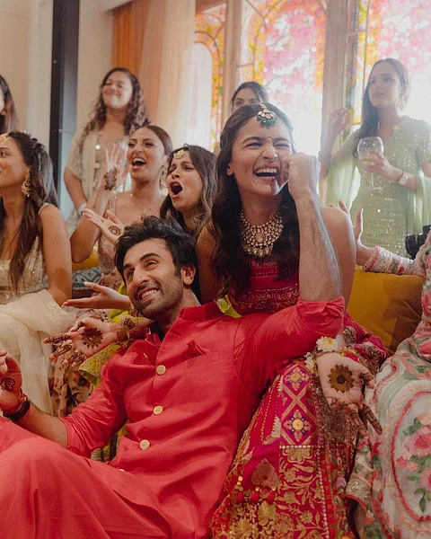 All pictures so far from Ranbir Kapoor-Alia Bhatt wedding