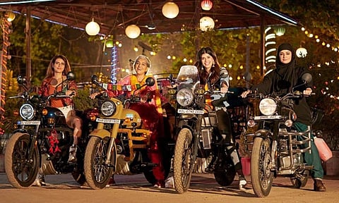 A still of Dhak Dhak cast