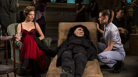 People walk out of David Cronenberg's Crimes of the Future at Cannes