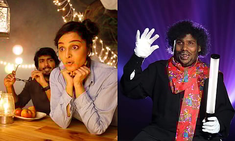 Kalidas Jayaram, Manju Warrier and Yogi Babu in Centimeter
