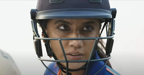 Taapsee Pannu in a still from Shabaash Mithu