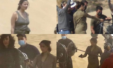 Alia Bhatt on the sets of Heart of Gold